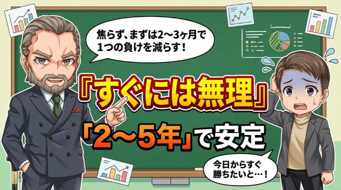 「すぐに勝てる」は幻想 ── 現実的な時間軸とプロセス