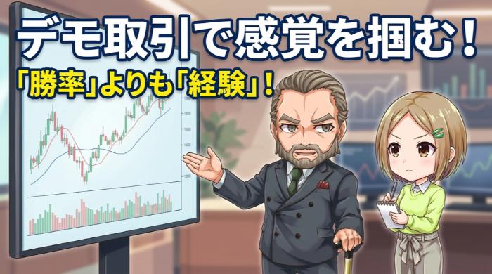 デモで最低20回は取引して操作と感覚に慣れる