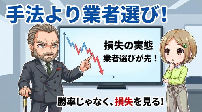 読むべきは「手法の華やかさ」ではなく「損失の実態」