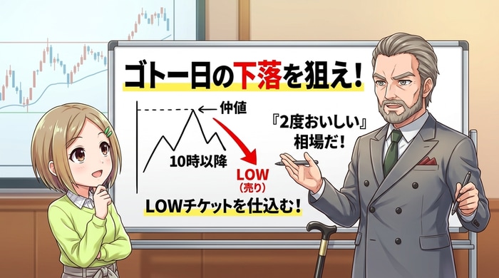 ゴトー日の下落を狙う