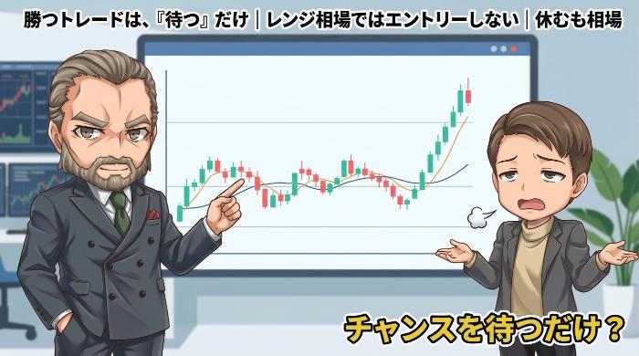 レンジ相場ではエントリーしない──「休むも相場」