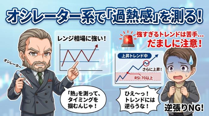 オシレーター系インジケーターは「過熱感を測る道具」