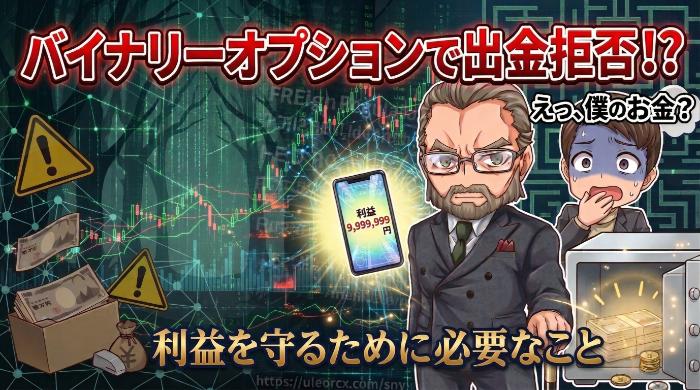 出金拒否されるバイナリーオプション業者の特徴5つ｜見分け方を伝授