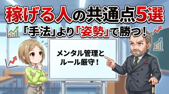 バイナリーオプションで稼げる人の5つの共通点