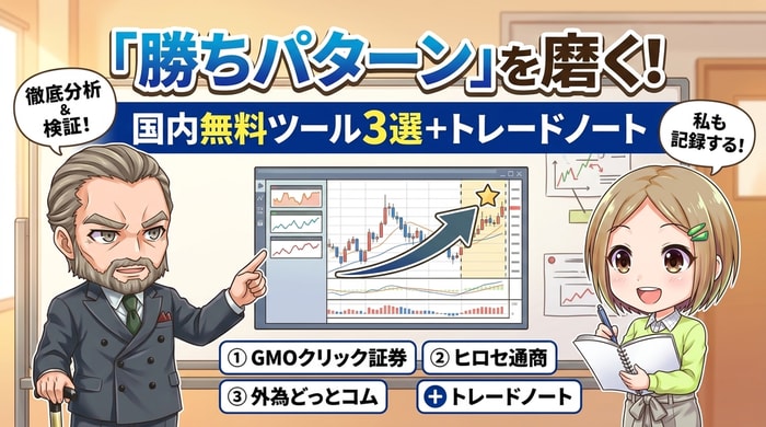 勝ちパターンを磨き上げる国内無料ツール3選