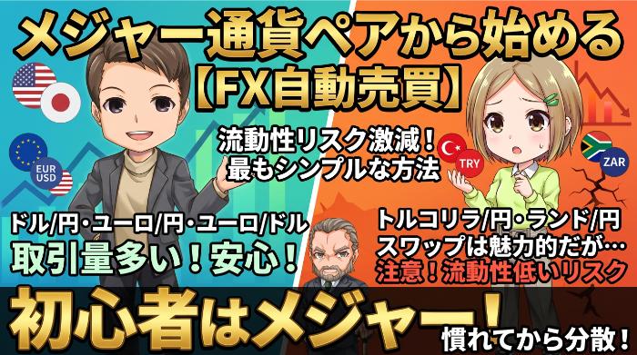 メジャー通貨ペアから始める