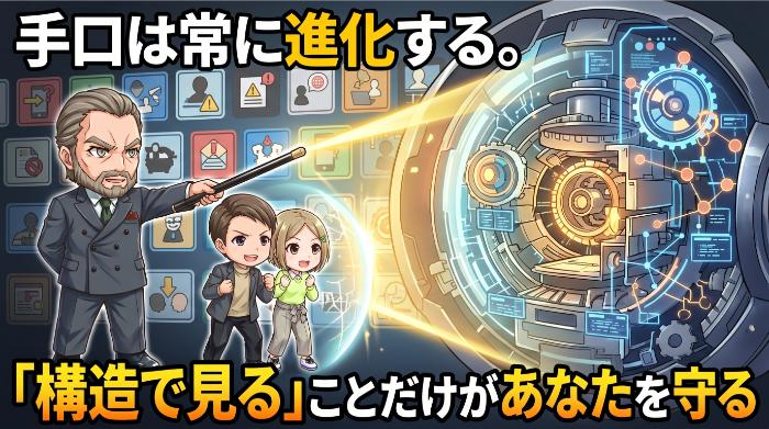 手口は常に進化する。「構造で見る」ことだけがあなたを守る
