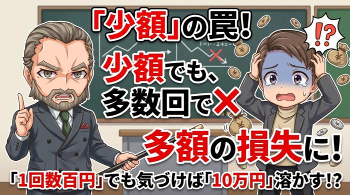 少額から始められる ─ 1回数十円～数百円からOK