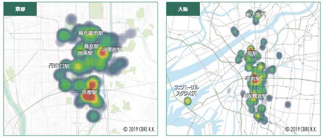 ［図表3］京都、大阪の供給立地動向※2019～2021年