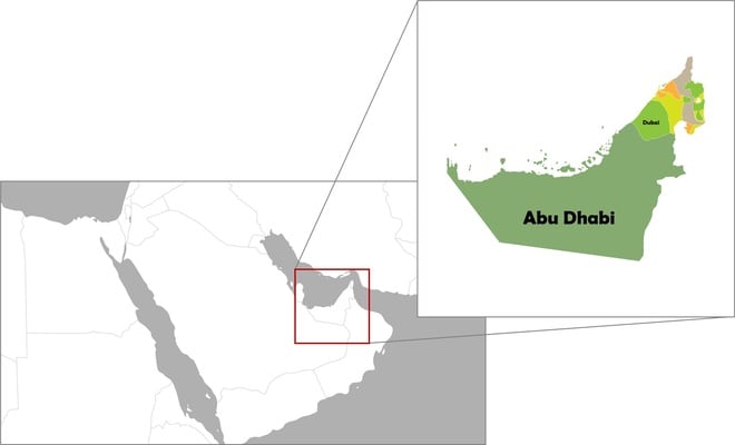 アラブ首長国連邦を構成するドバイ首長国の都市であるドバイ
