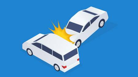 自動車事故のイメージ図