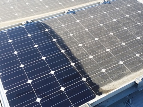 左側が洗浄後、右側が洗浄前