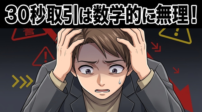 30秒取引が数学的に勝てない理由を期待値計算で証明する解説