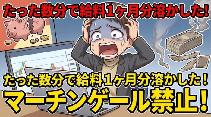 マーチンゲール（倍掛け）で一発逆転を狙う