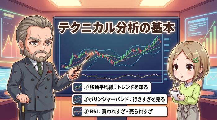 テクニカル分析の基本を学ぶ