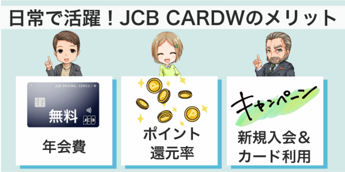 JCB CARD Wのメリット