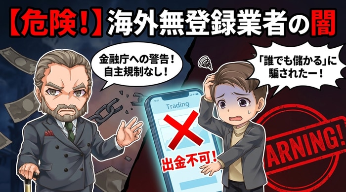 海外無登録業者の闇！ぜったいに利用してはだめ