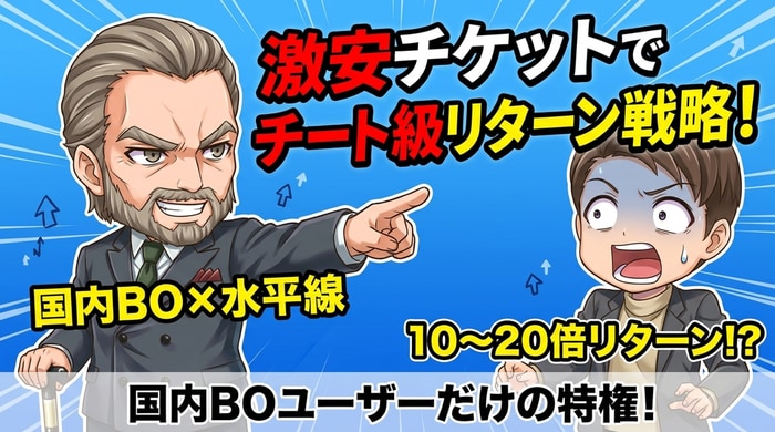 バイナリーオプション×水平線のチート戦略