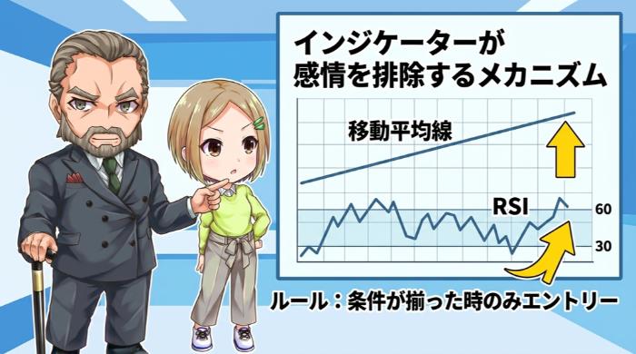 インジケーターが感情を排除するメカニズム