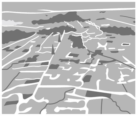 ▲網の目のようなクリーク