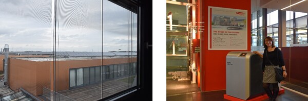 左：Fronius屋上 PVシステム605kW　右：Fronius水素発電ステーション