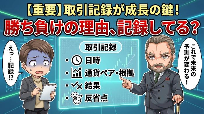 取引記録をつけて予測を改善し続ける