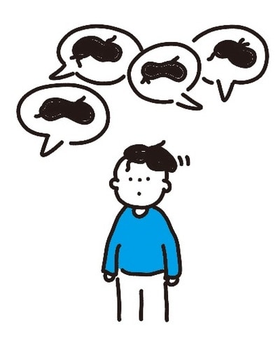 イラスト：nankaiine  出所：Mayu、Forrest Baker共著『パパッと頭に入る　英語の動詞図鑑』（KADOKAWA）