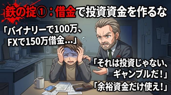 借金で投資資金を作るな