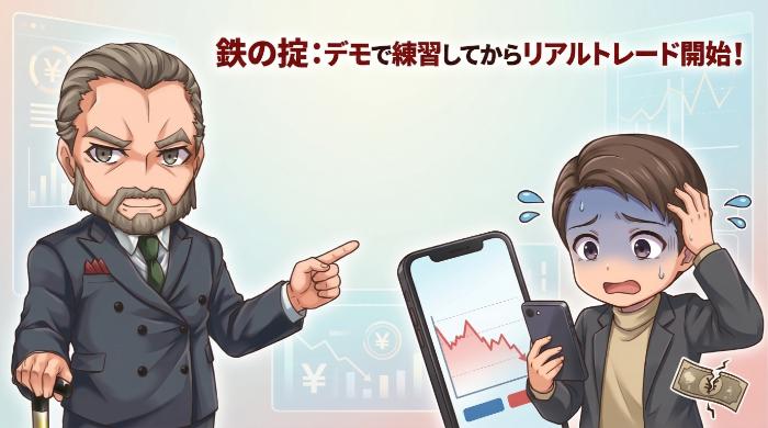 デモトレードで練習してからリアルに移行しろ