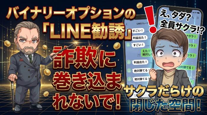バイナリーオプションのLINE勧誘に騙されるな！金融庁も警告する手口