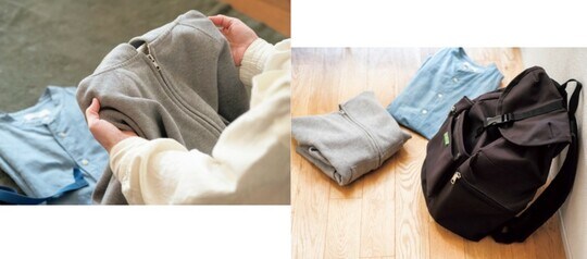 迷いがあったので、少しの期間保管していた服とバッグ。その間、出番はありませんでした。きっと今後も不要なことがわかったので、手放すことに決めました。 出典：『イツカを手放してイマを身軽に生きる方法』（エムディエヌコーポレーション）より抜粋