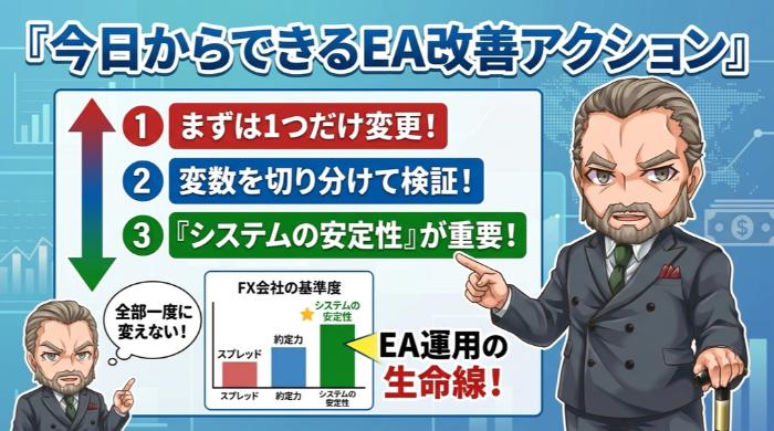 今日からできるEA改善アクション…優先順位はこの順番だ