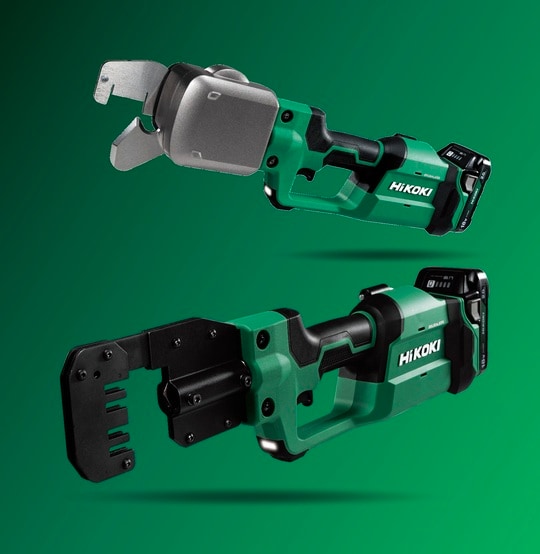 【Cチャンネルカッタ CE 18DYCA】上・【Mバーカッタ CE 18DYMA】下