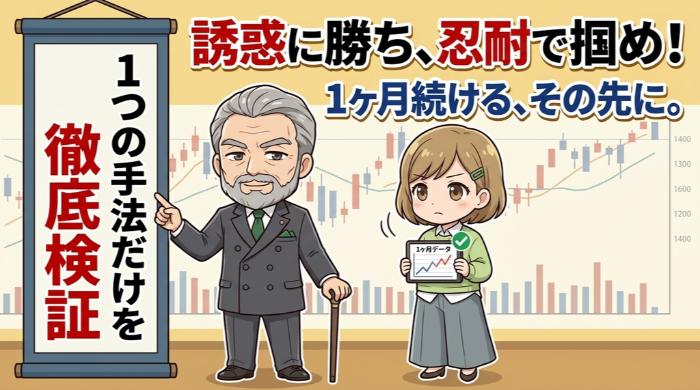 1つの手法だけを徹底的に試す期間を設けた