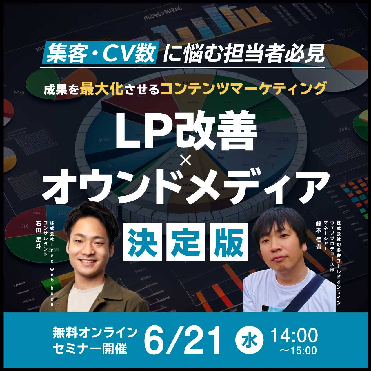 【集客・CV数に悩む担当者必見】 成果を最大化させるコンテンツマーケティング LP改善×オウンドメディア決定版