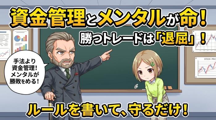 資金管理とメンタルコントロールが勝敗の9割を決める