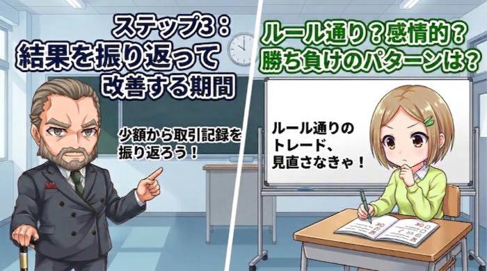 結果を振り返って改善する期間