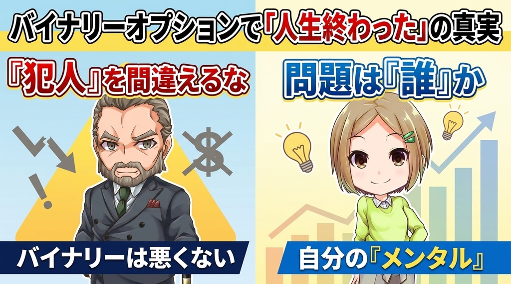 バイナリーオプション人生終わったは嘘？本当に終わる人と立て直せる人の差 
