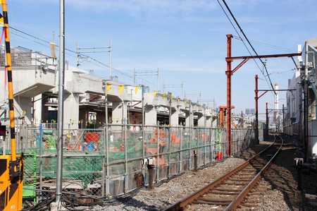 悪評高い「開かずの踏切」も、今年解消の予定／PIXTA（撮影日時 : 2019/02/24）