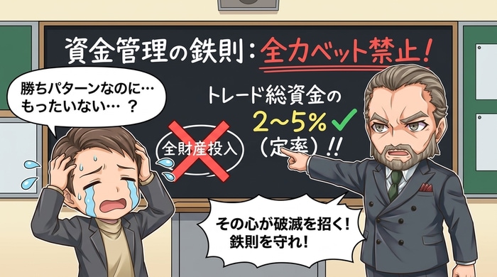 勝ちパターンでも全力投資はNG