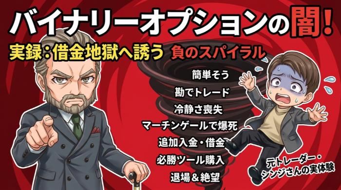 バイナリーオプションのデメリットで陥る「負のスパイラル」の正体