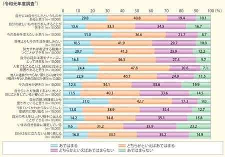 令和元（2019）年度「子供・若者の意識に関する調査」より