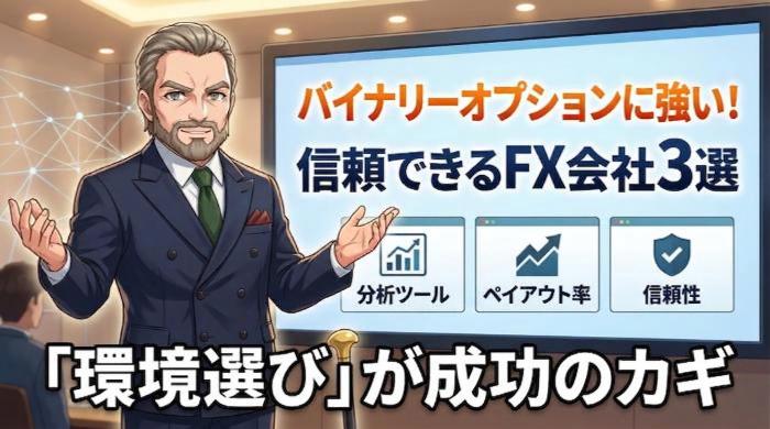 バイナリーオプションに強い、信頼できるFX会社3選