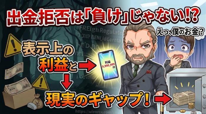 バイナリーオプションの出金拒否とは？表示上の利益と現実のギャップ