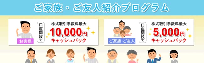 松井証券「ご家族・ご友人紹介プログラム」