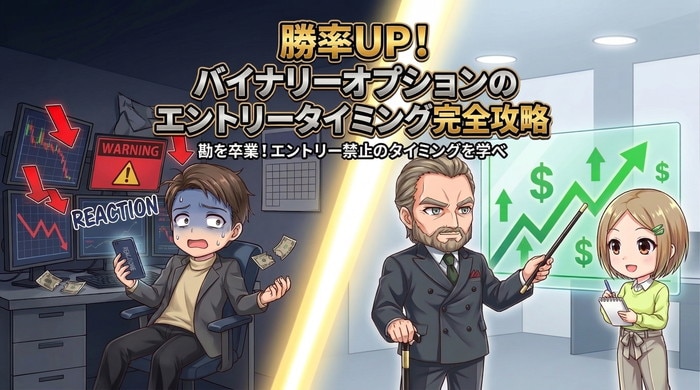 勝率UP！バイナリーオプションのエントリータイミング完全攻略