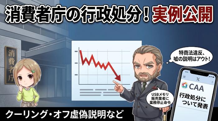 消費者庁の行政処分…実際に処分された事業者の実例