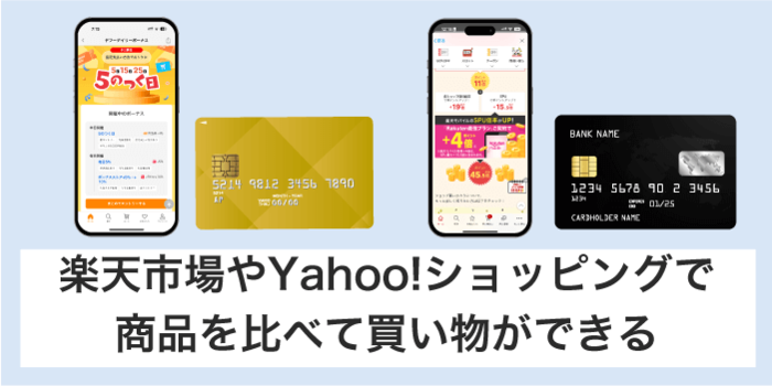 楽天とPayPayの安い方を比較して選べる