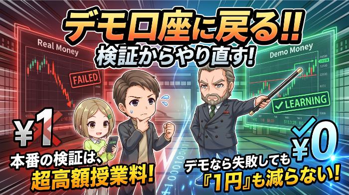 再開するなら「デモ口座から少額で」が鉄則