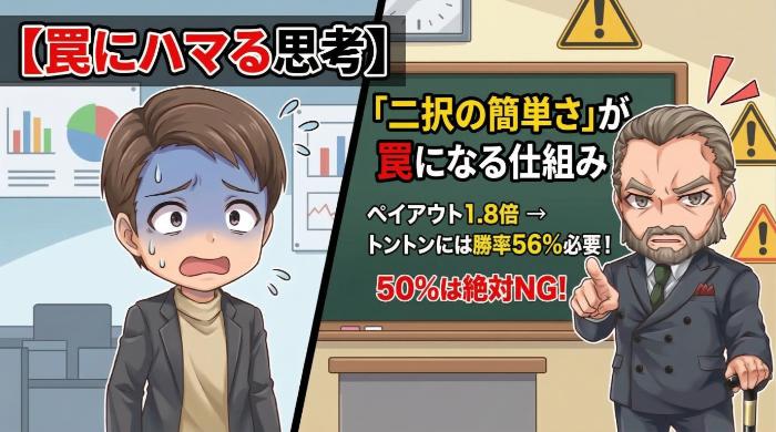 「二択の簡単さ」が罠になる仕組み